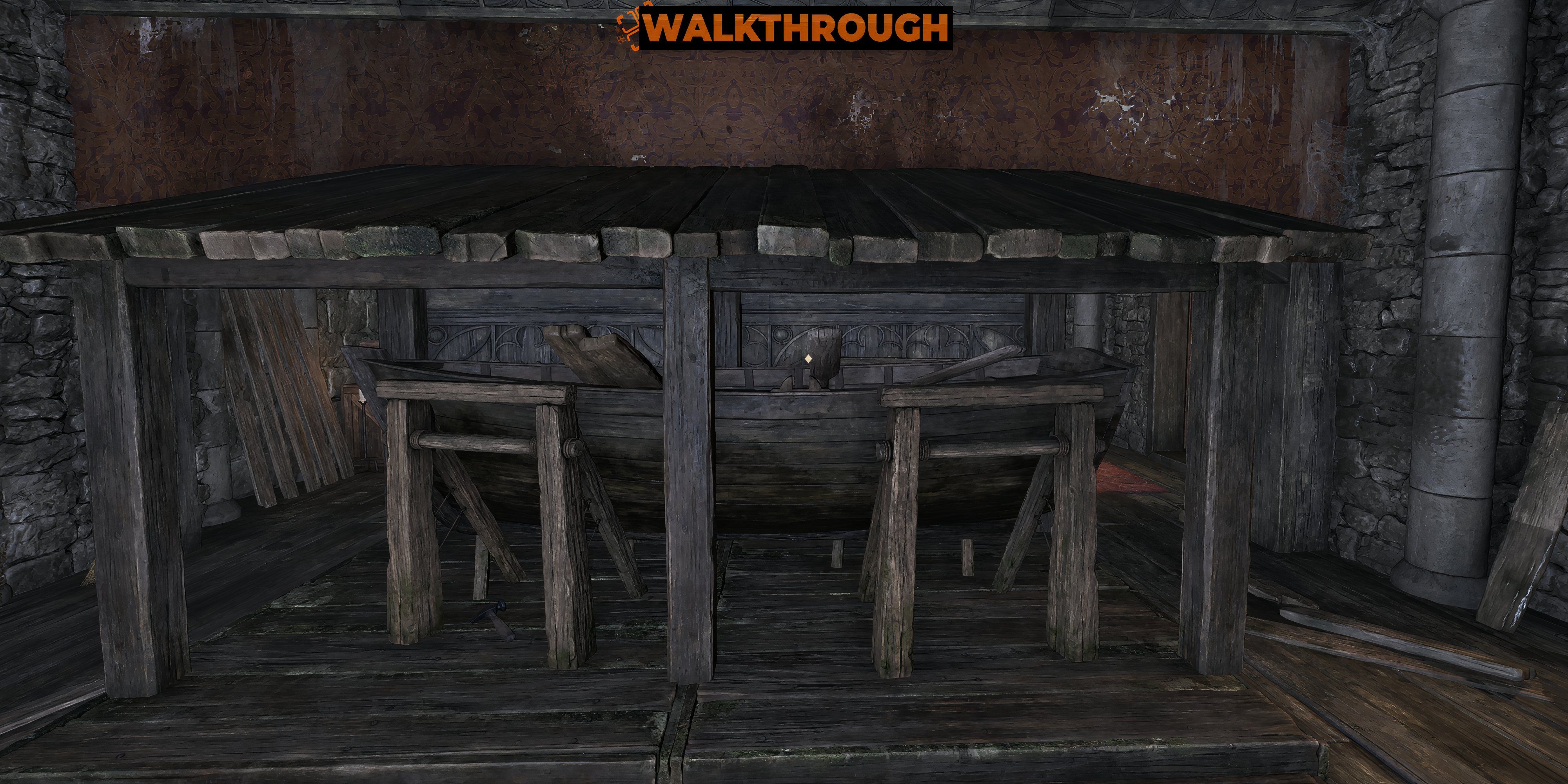 A picture of a wooden boat - Oblivion Remastered