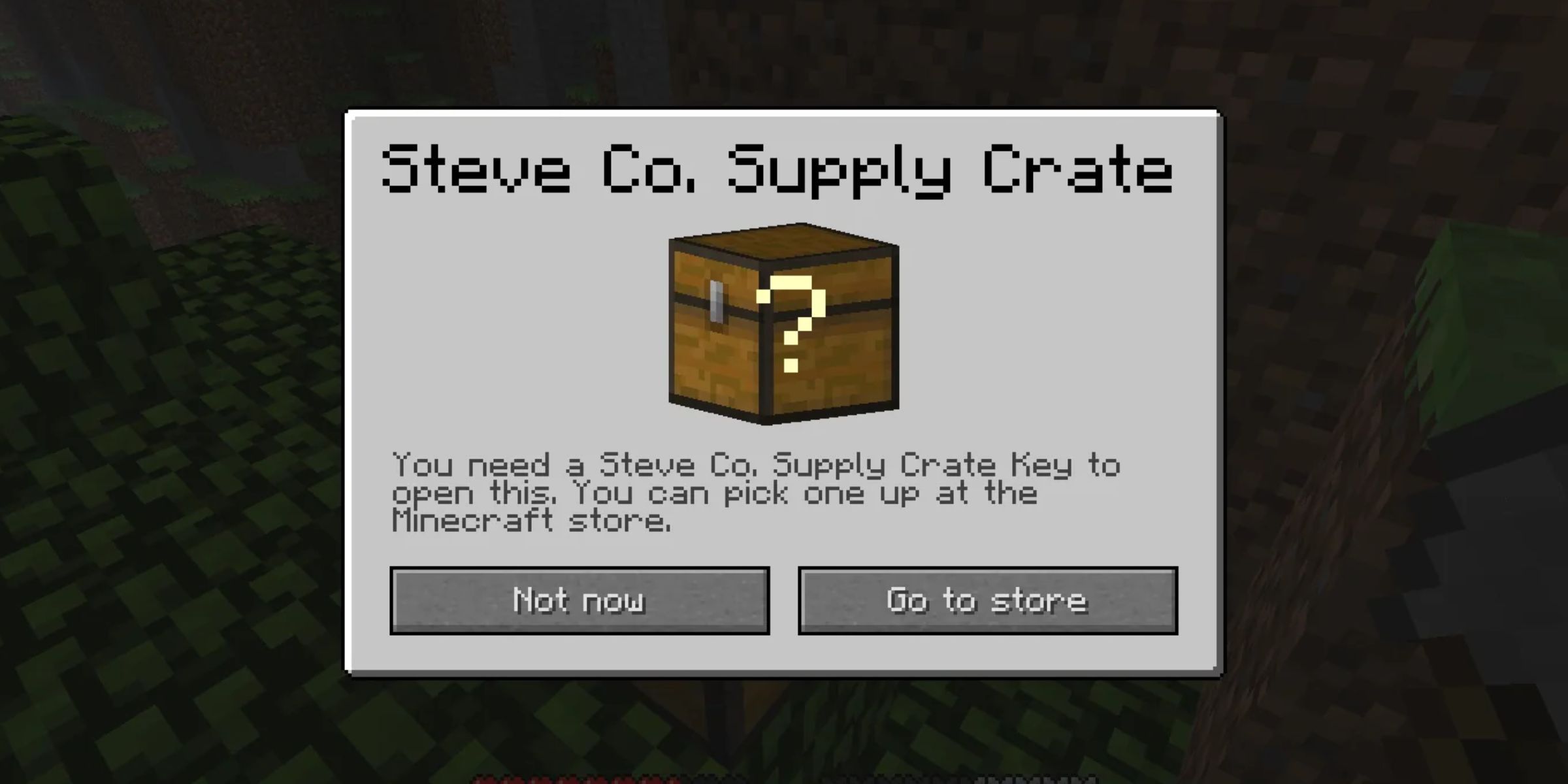Crete Unlock screen at Steve Company, Steve Company Updates April Foz's Mine Craft.