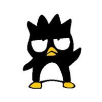 Badtz-Maru Sanrio character on a white background.
