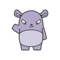 Baku Sanrio character on a white background.