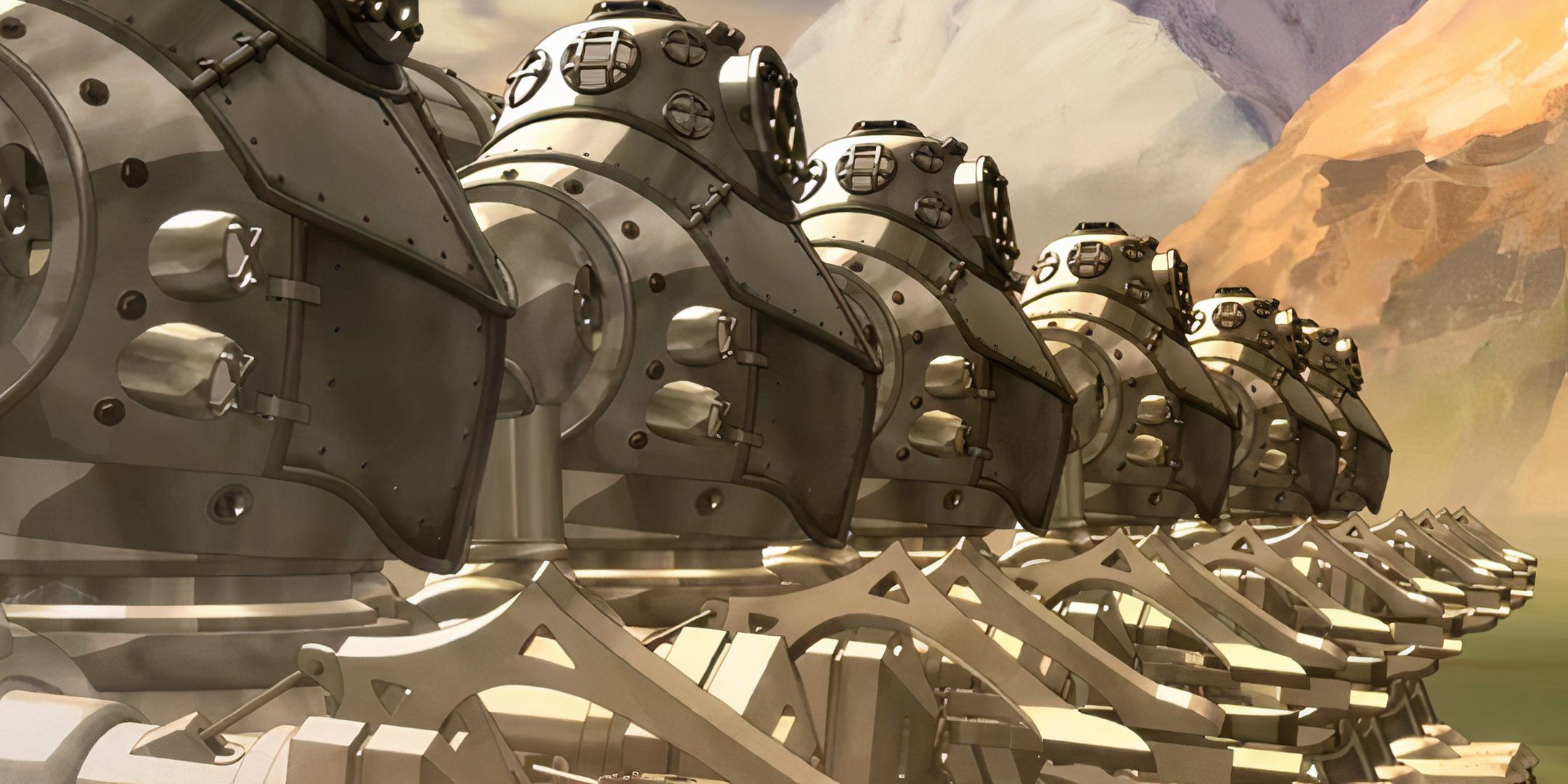 Mecha suits from the Legend of Korra.