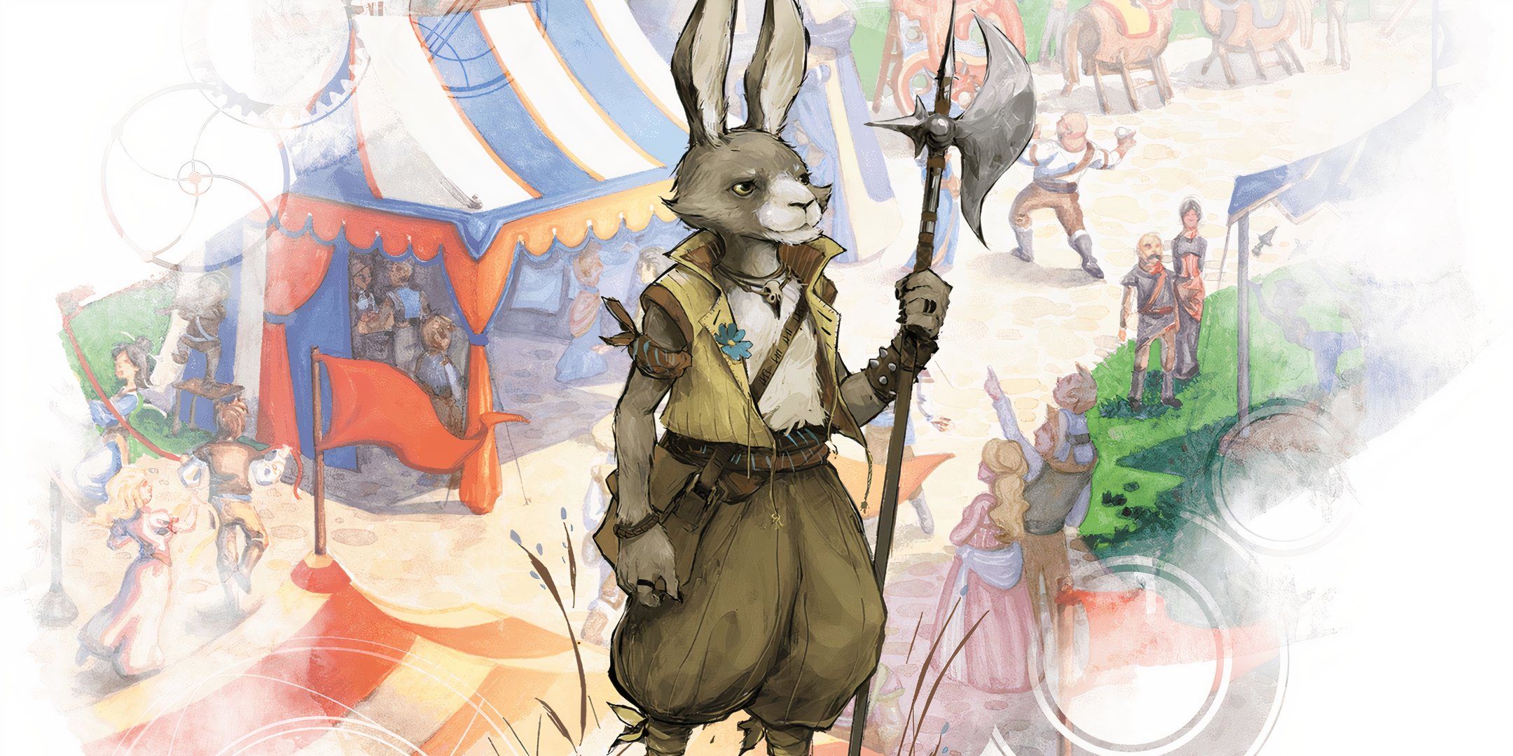 A harengon, a rabbit-like humanoid in DND.