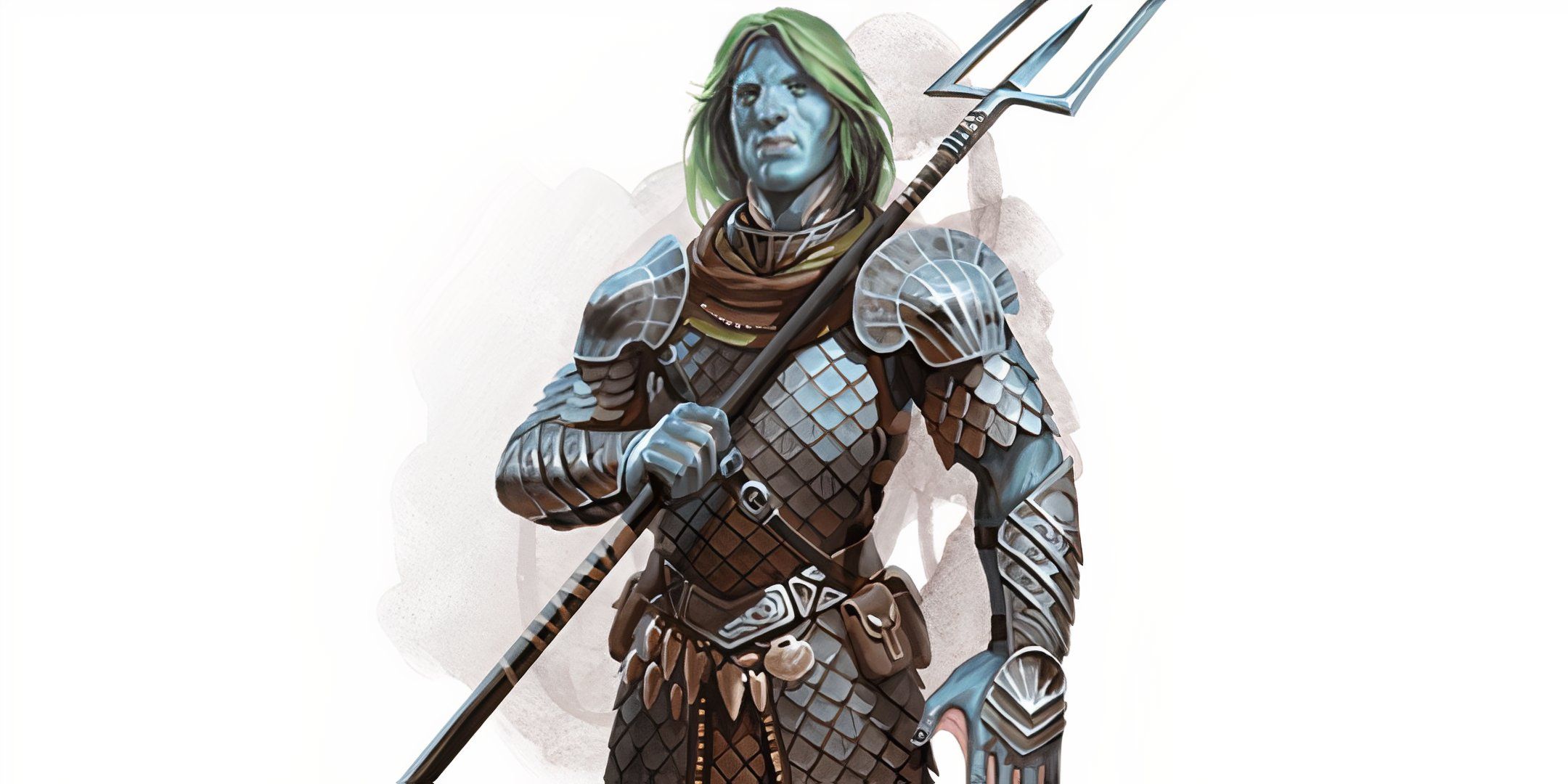 A triton wielding a trident in DND.