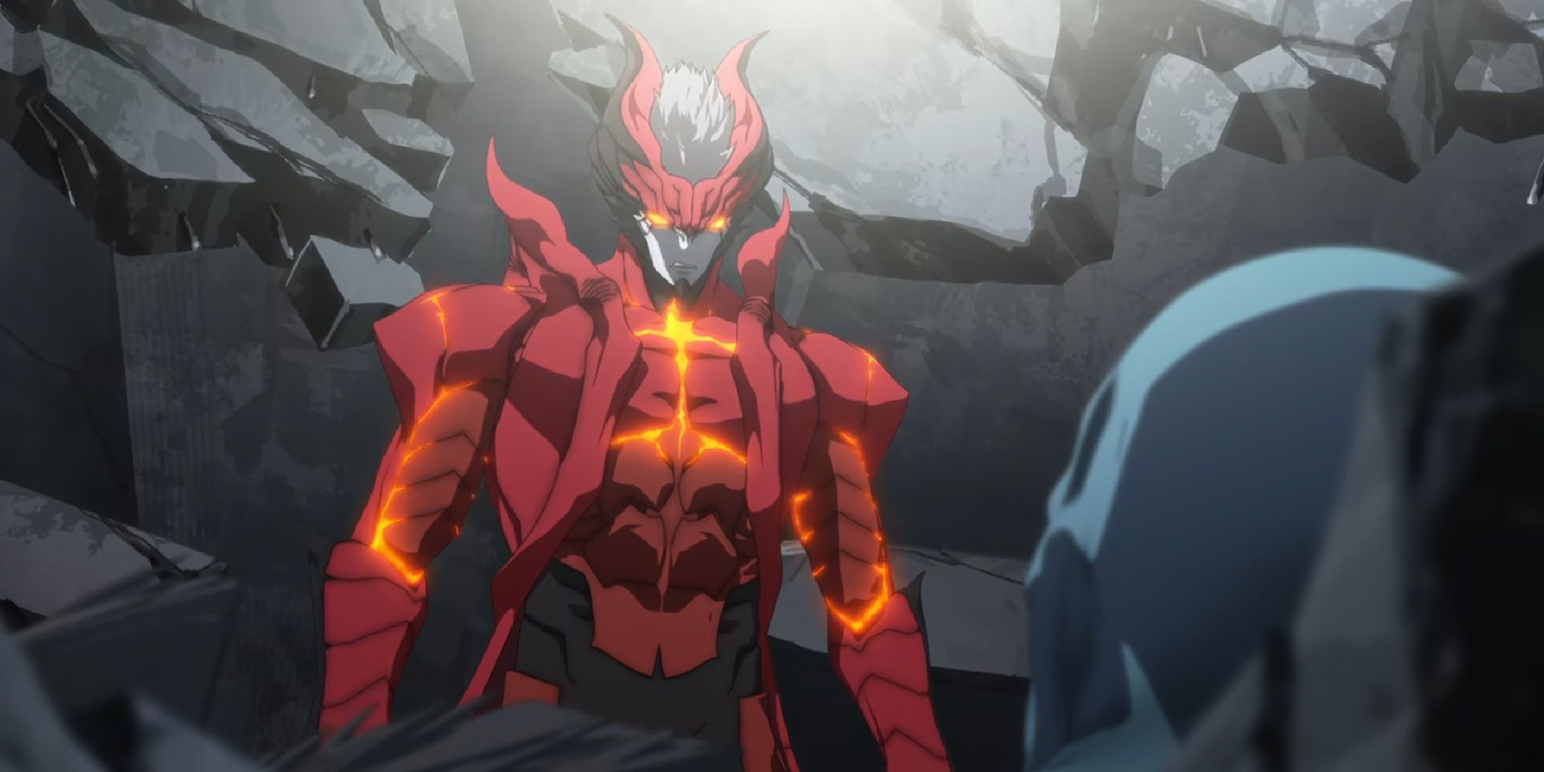 Dante fully transformed into a demon in Devil May Cry.