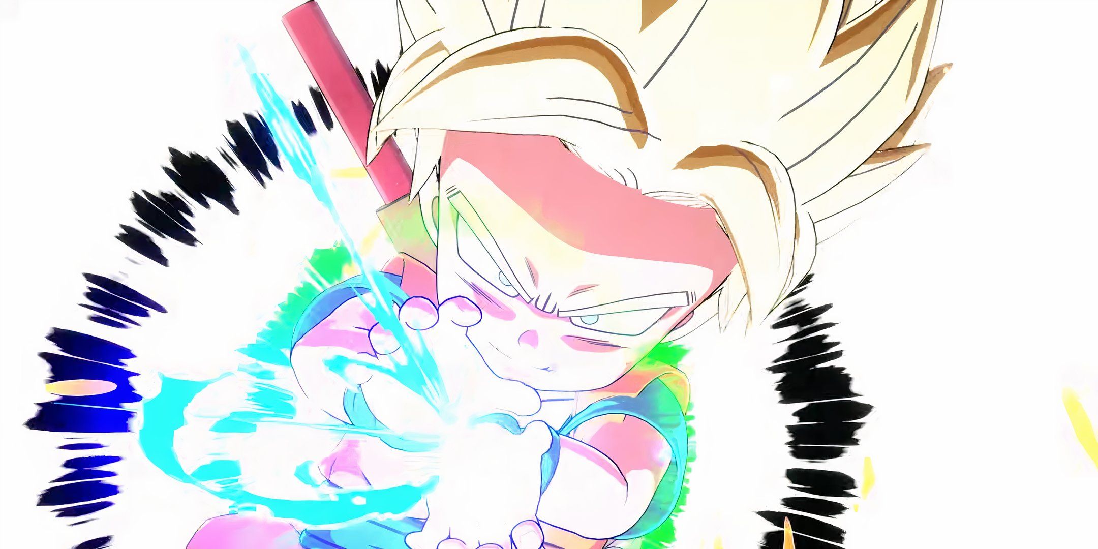 Daima Goku firing a Kamehamaha in Dragon Ball: Sparking Zero.
