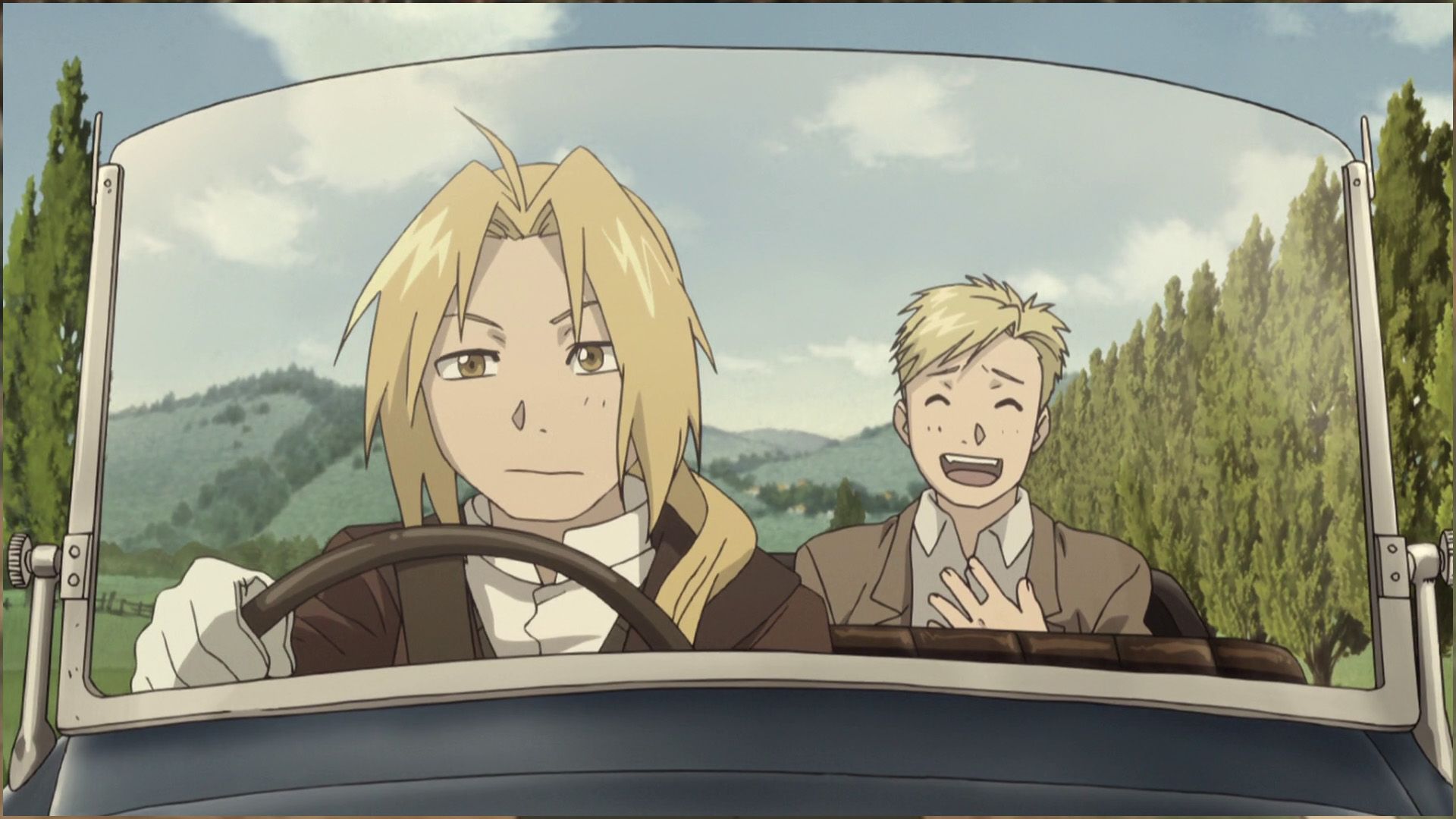 Edward and Alphonso from Fullmetal Alchemist - The Conqueror of Samballa.
