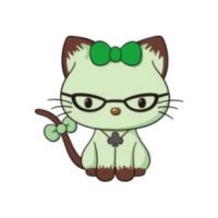 Emerald Sanrio character on a white background.