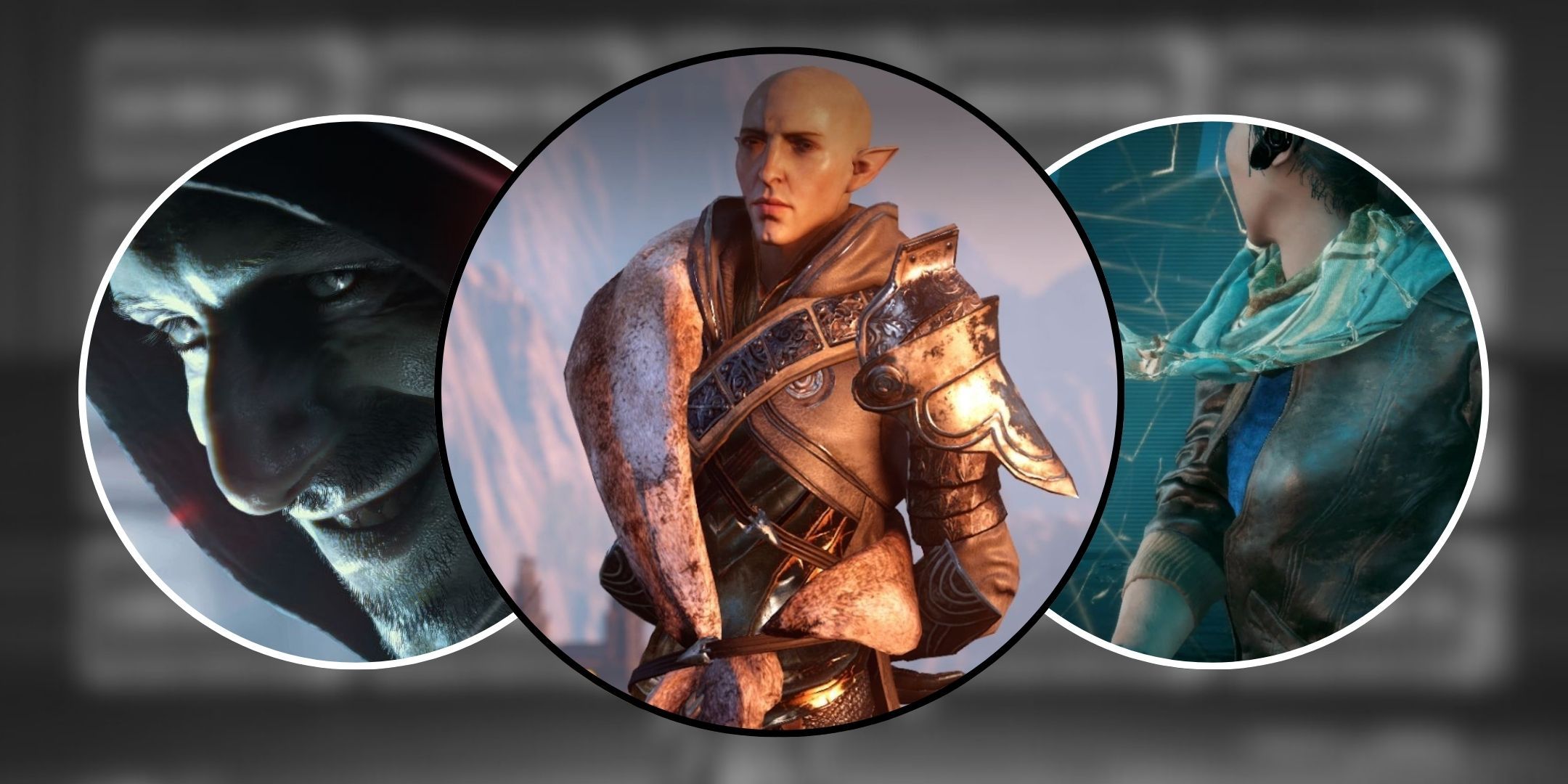 Featured image contaning images of Lucas from Resident Evil 7, Solas from Dragon Age Inquisition, and Layla from Assassin&rsquo;s Creed Odyssey.