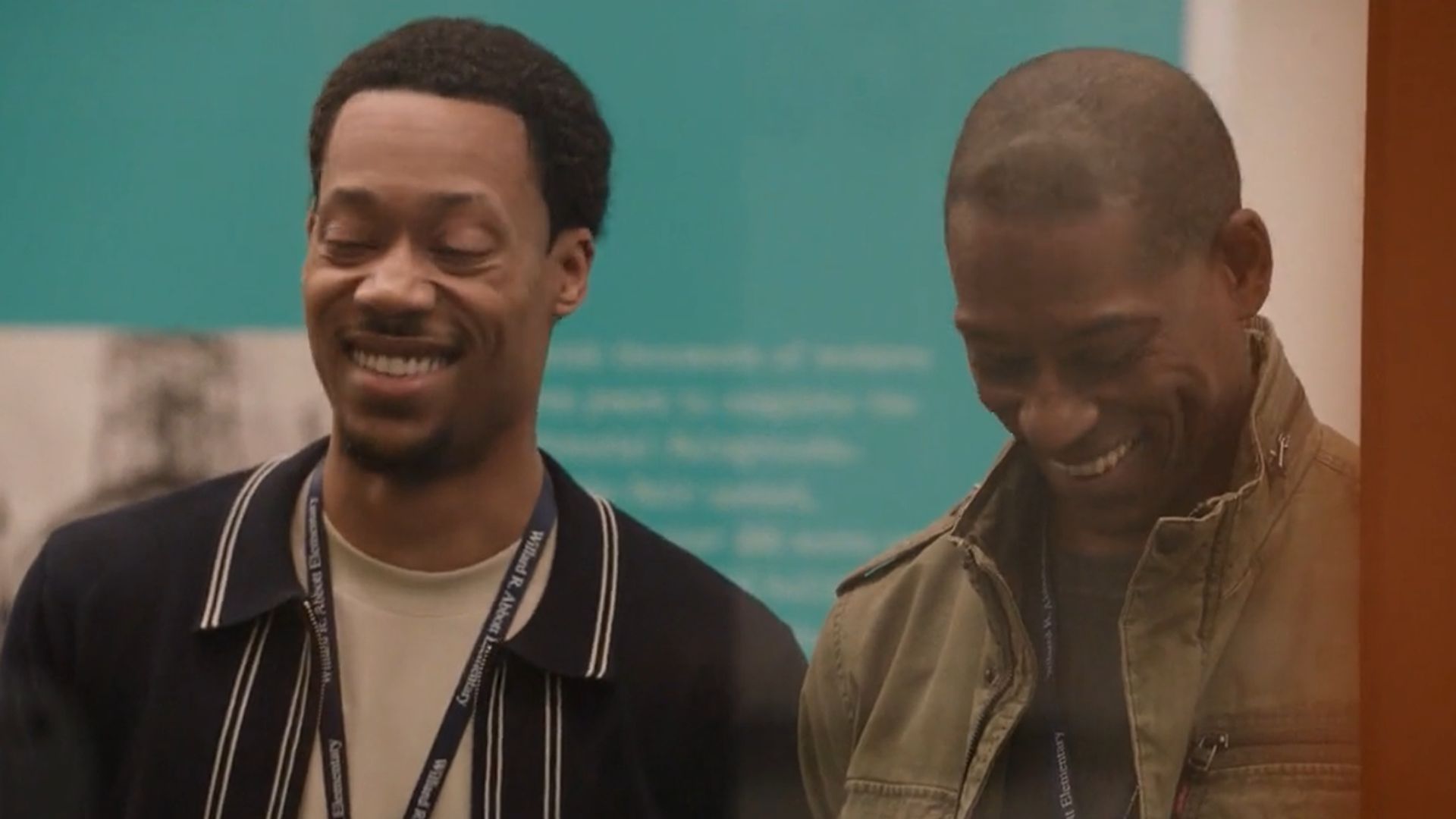 Gregory talking to his father, Martin in 