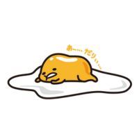 Gudetama Sanrio character on a white background.