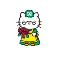 Hello Kitty&rsquo;s Grandma Sanrio character on a white background.
