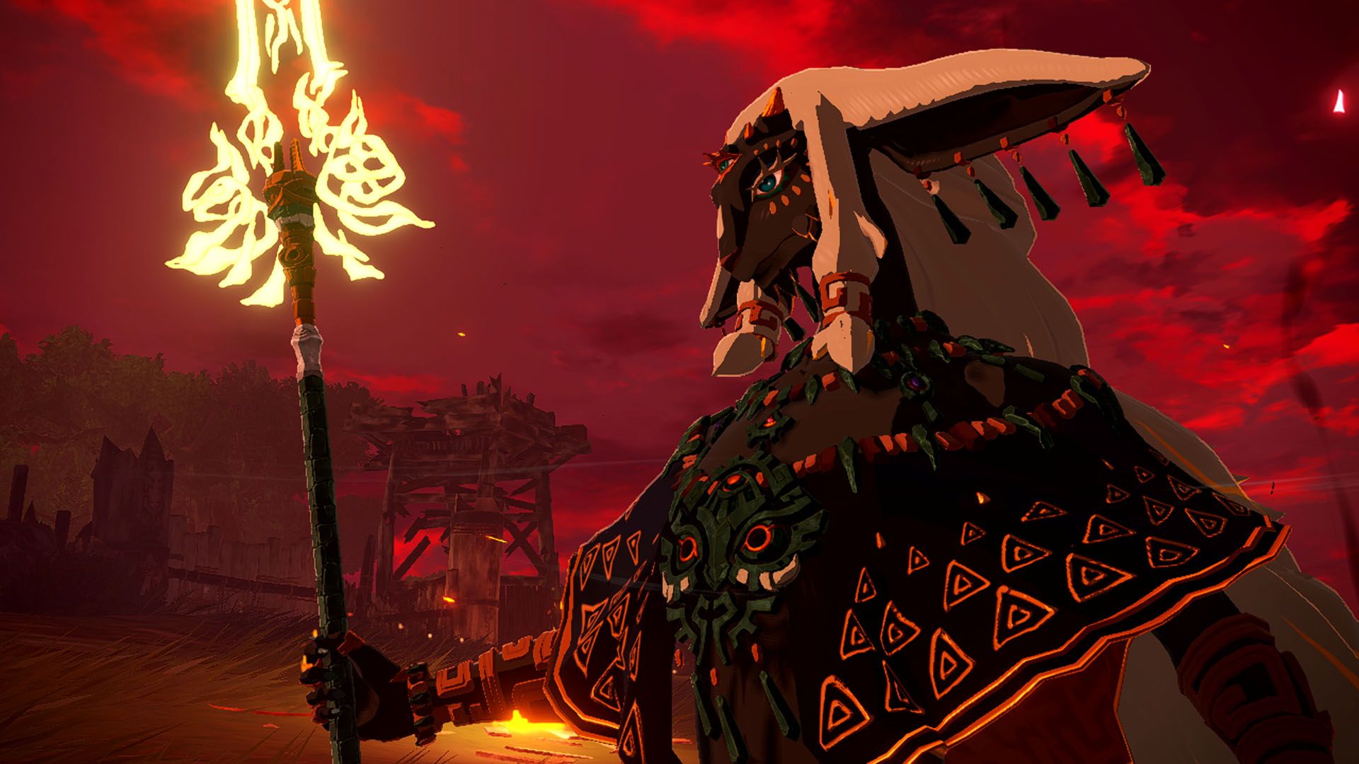 راورو سلاح خود را در Hyrule Warriors ترسیم می کند: سن حبس. 