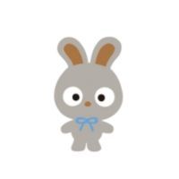 Jelly Bean Sanrio character on a white background.