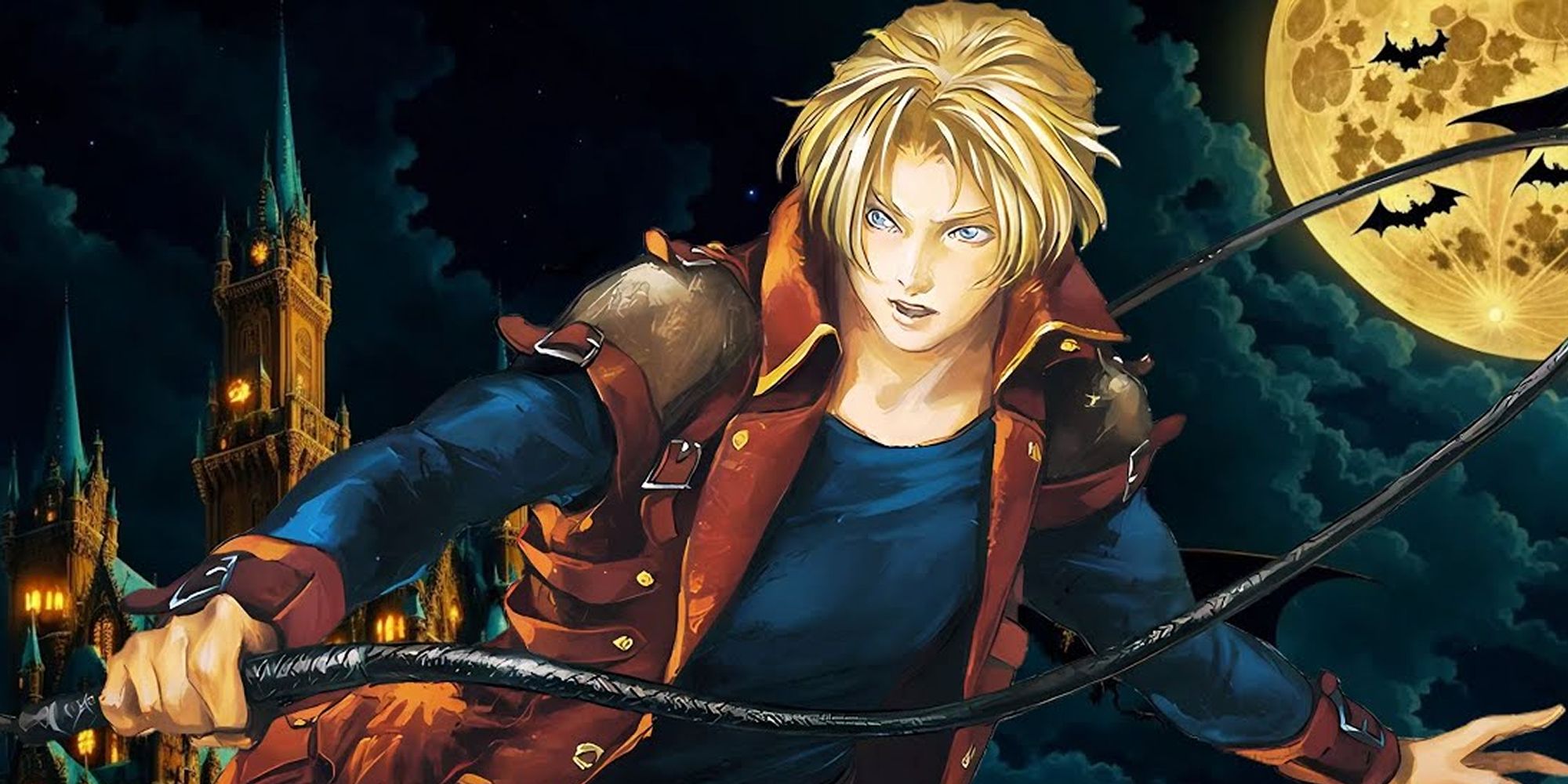 جاناتان موریس در عمل از پرتره ویران Castlevania.