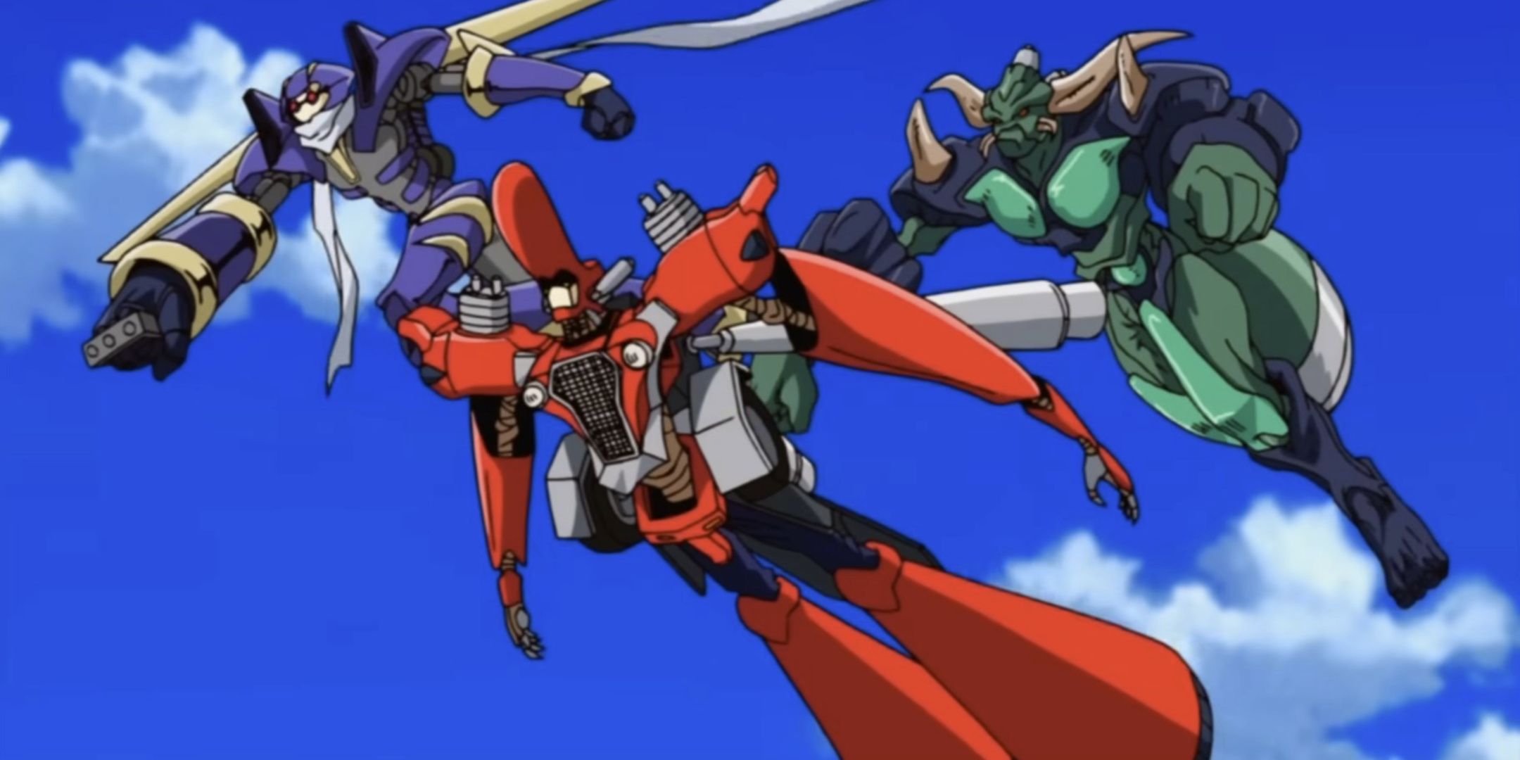 Junk Monsters flying through the sky from Yu-Gi-Oh! 5Ds Anime.