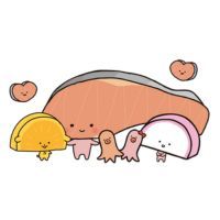 Kirimichan. Sanrio character on a white background.