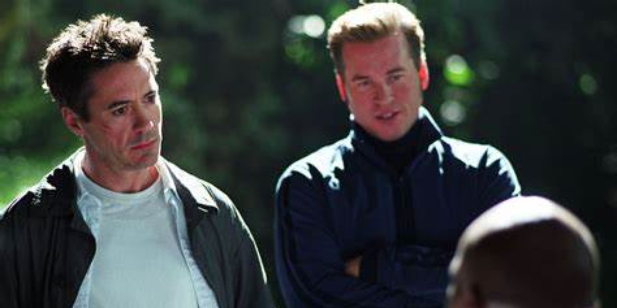 Kail Clerk and Robert Dona Junior in kissing Bang Bang.