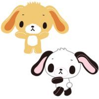 Komugiusa and Pandausa Sanrio character on a white background.