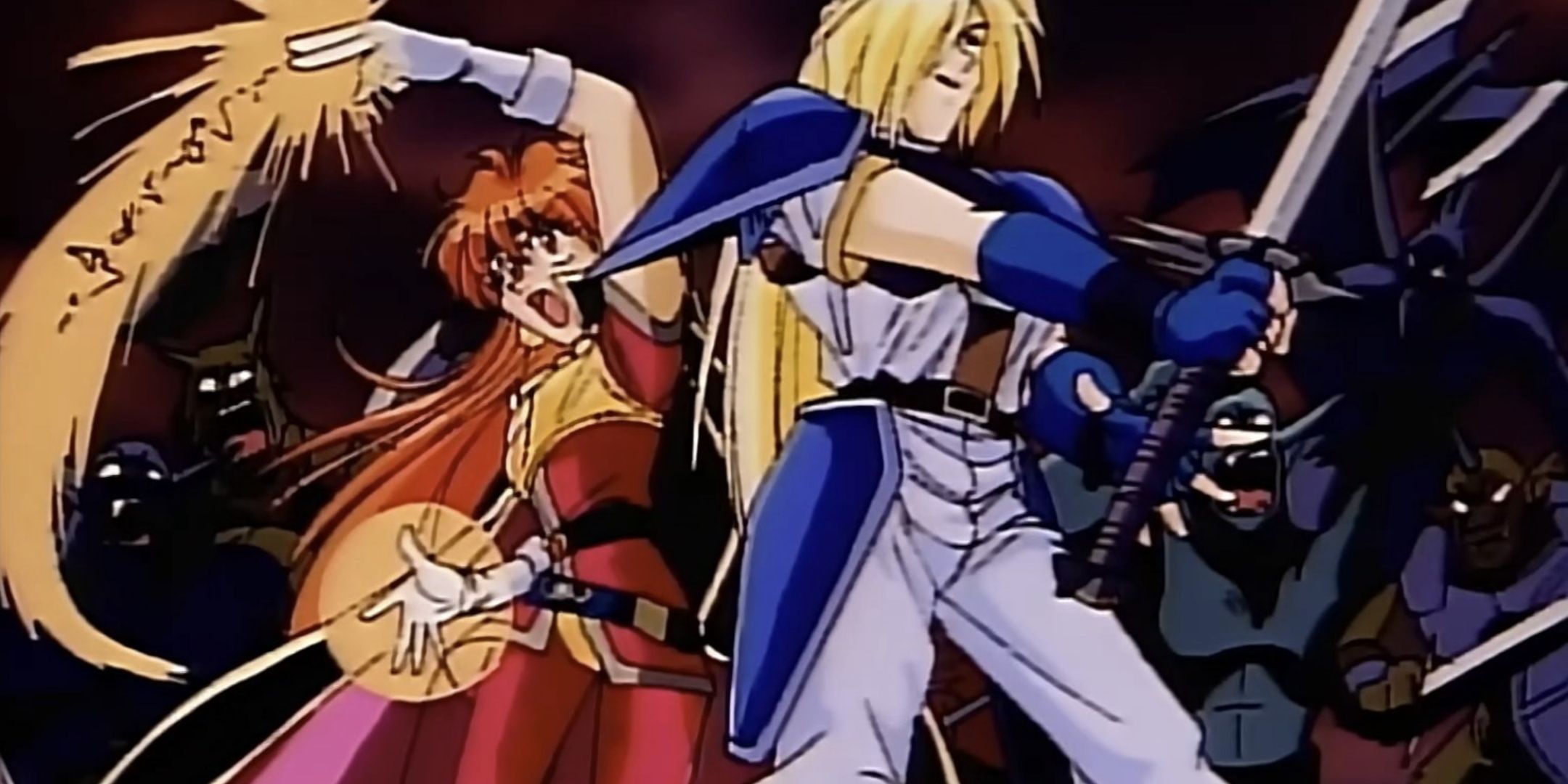 Lena Alta and Gorri Gabrif are fighting monsters in the skiers.