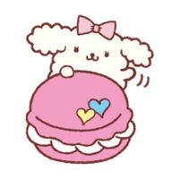 Macaroon Sanrio character on a white background.