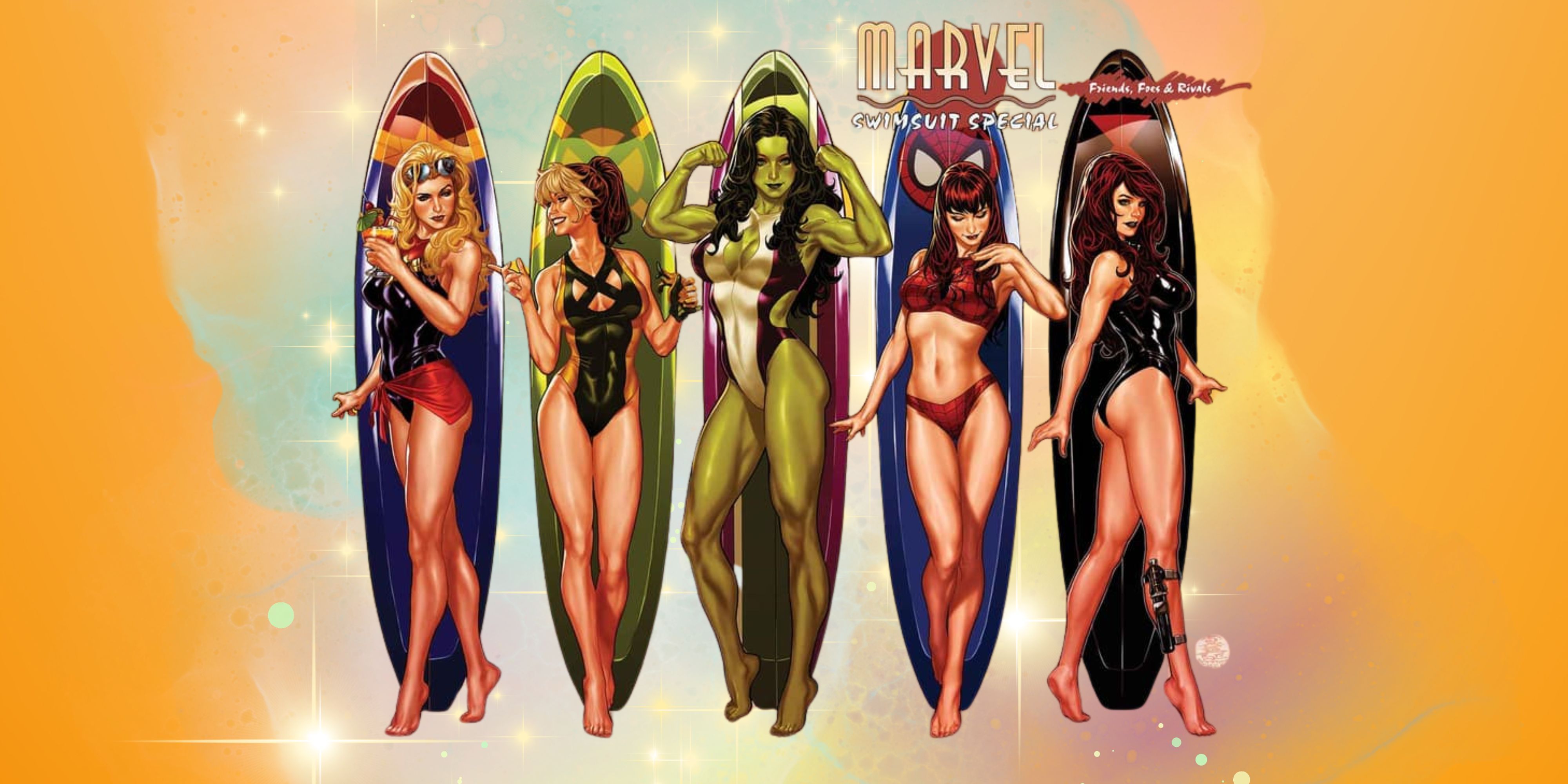 Marvel Swimsuit Surfboard cover