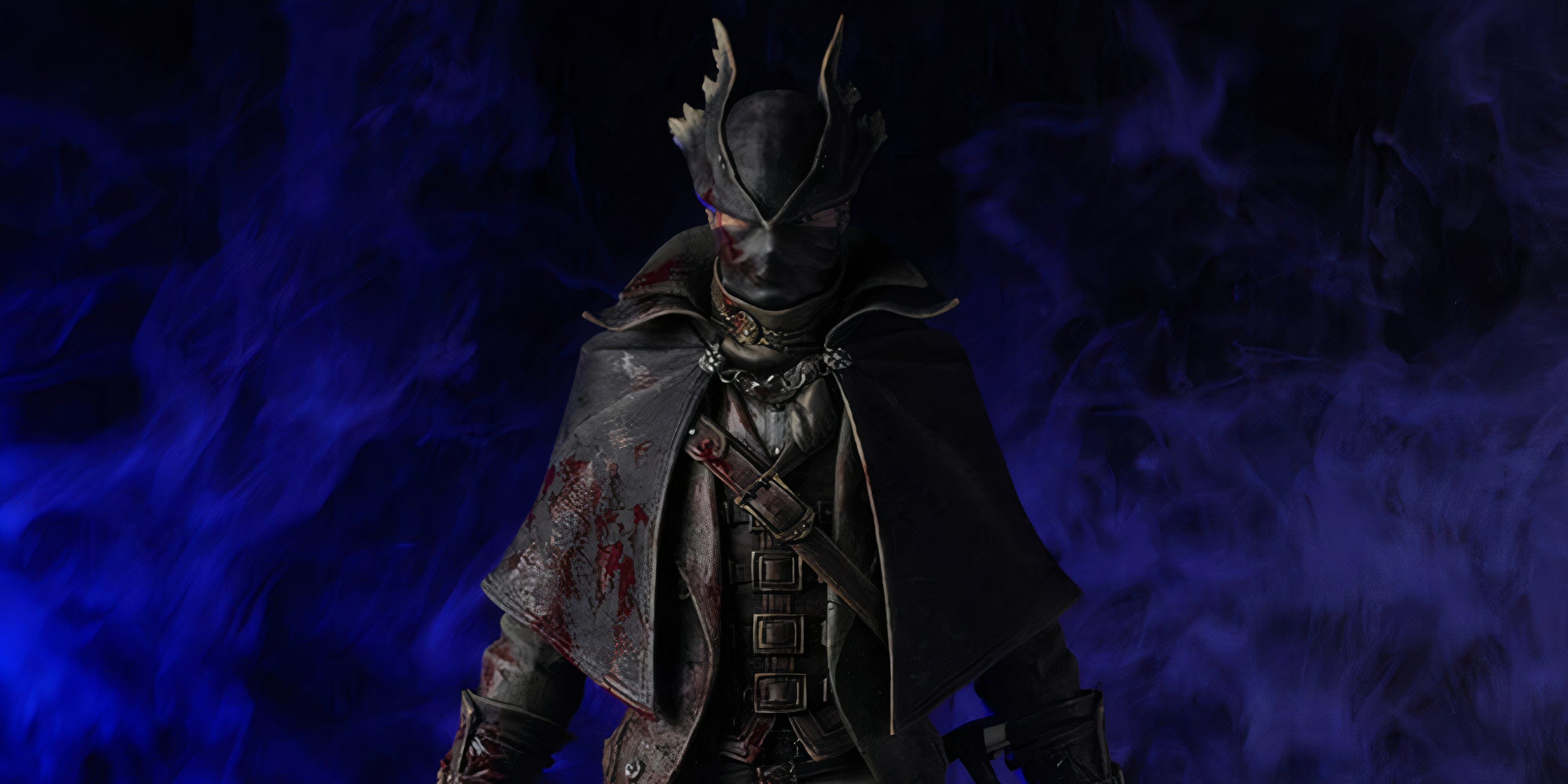 bloodborne the hunter blood regain statue.