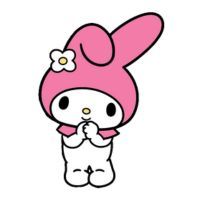 My Melody Sanrio character on a white background.