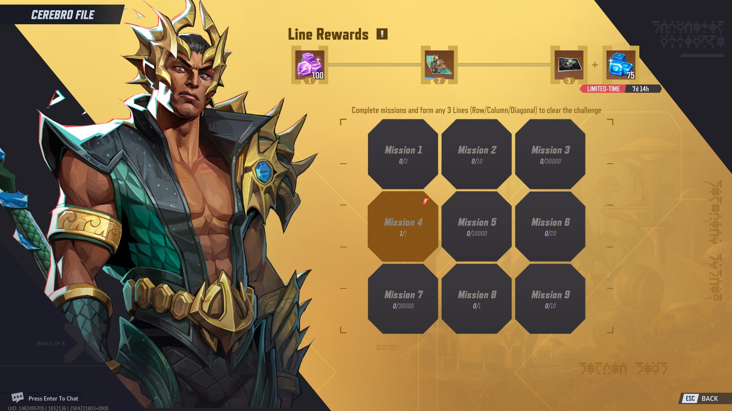 Namor Cerebro File Section - Marvel Rivals