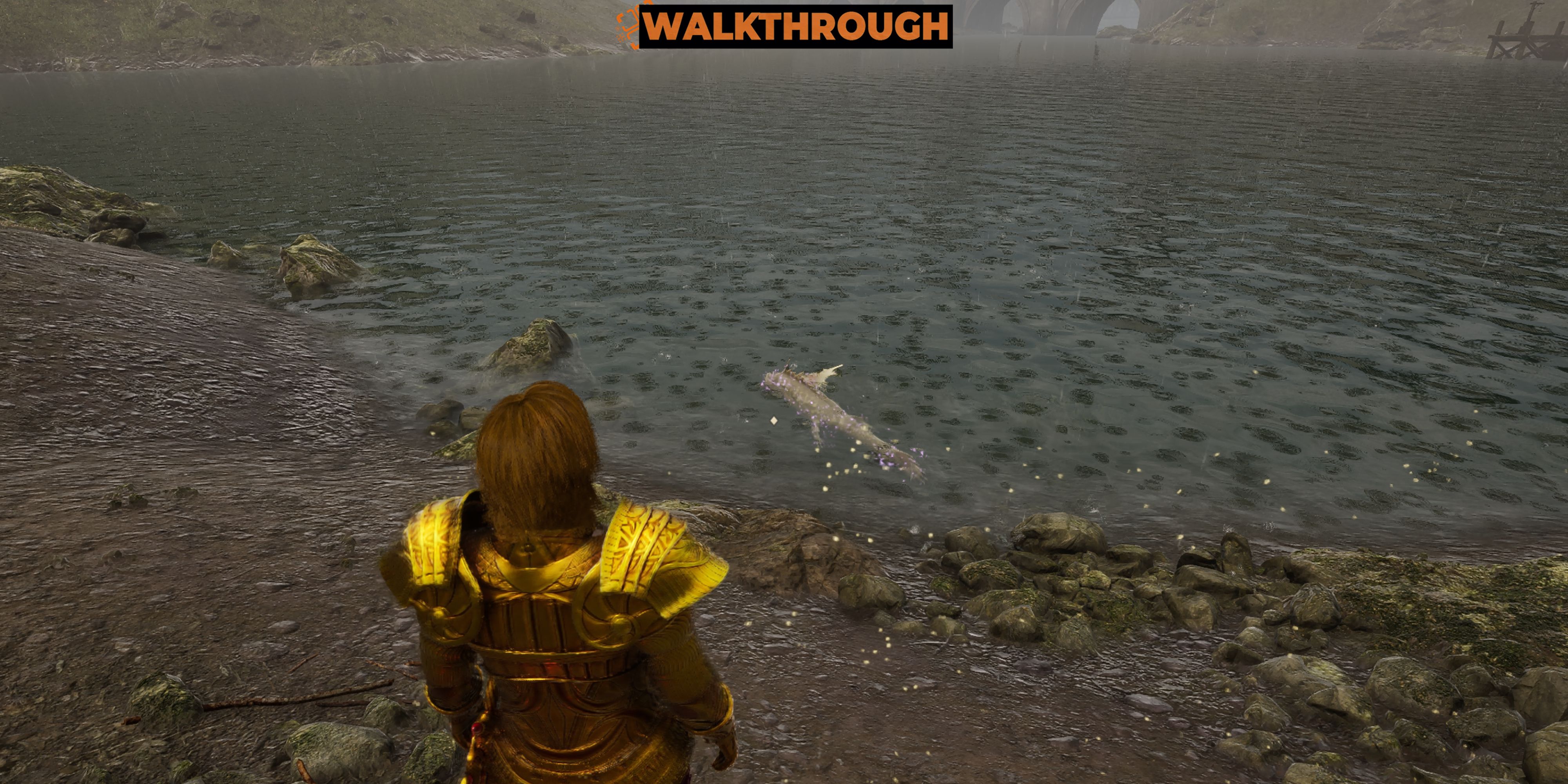 New Player is looking at the slaughterfish - Oblivion Remastered