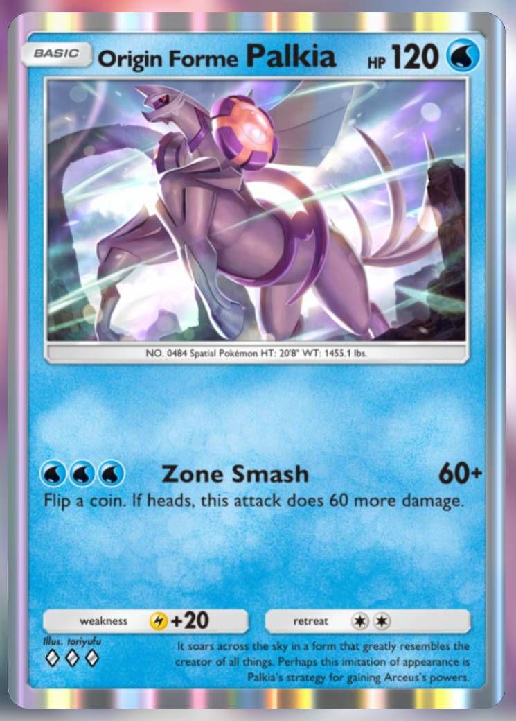 Pokémon TCG pocket original form spinach card from the winning light.