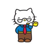Papa Sanrio character on a white background.