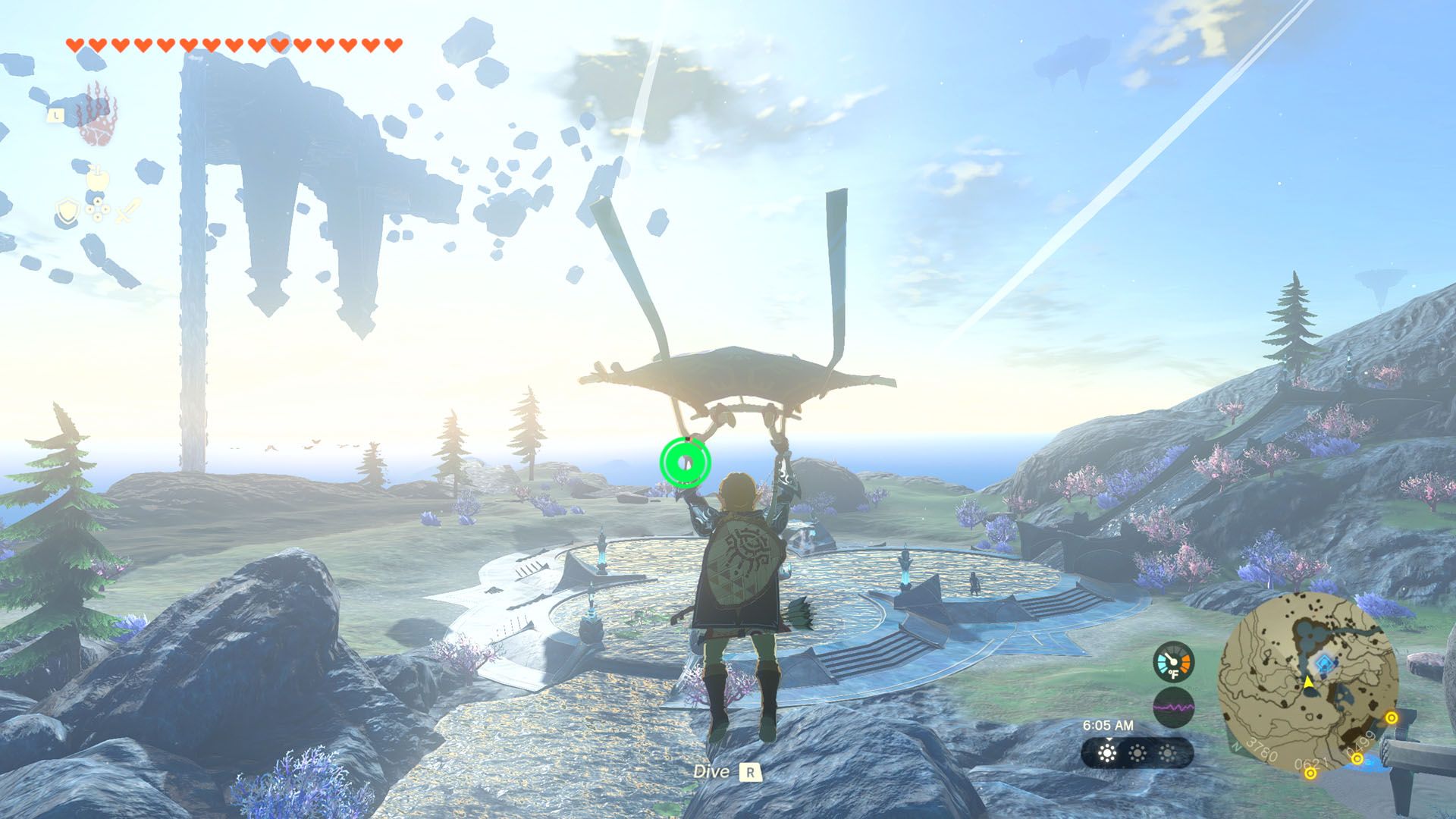 Paragliding in Tears of the Kingdom