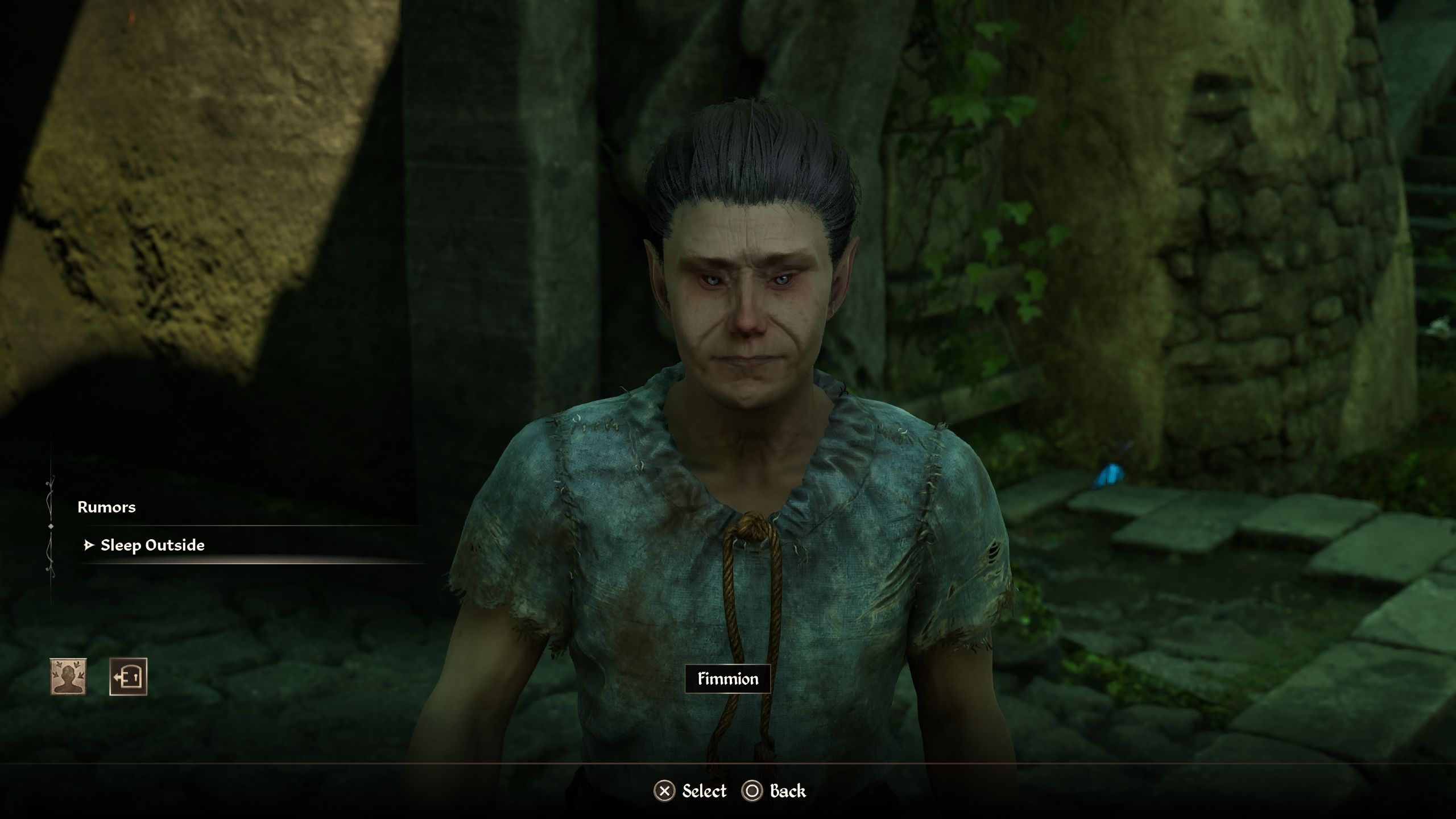 Player is speaking to Fimmion - Oblivion Remastered