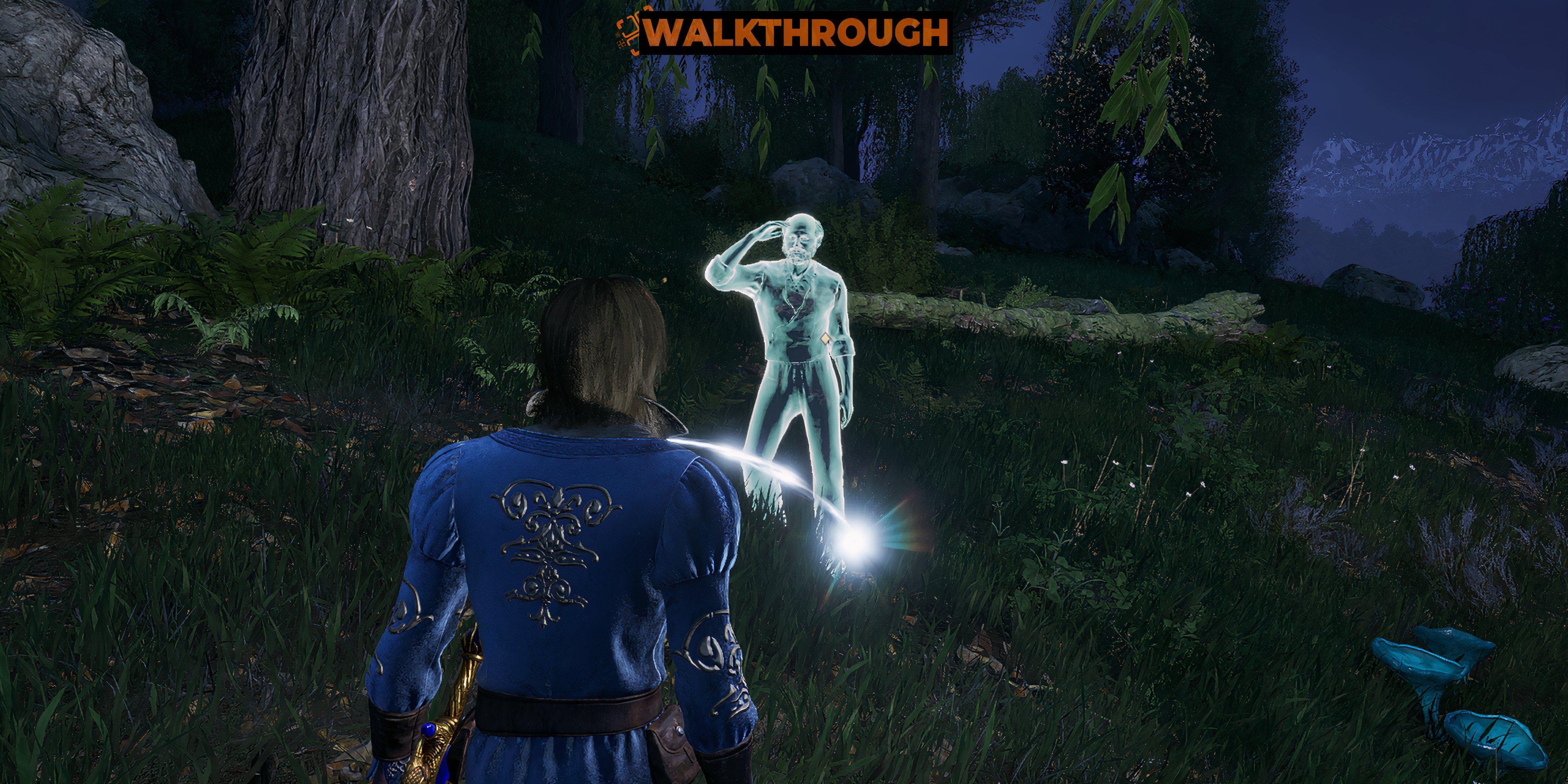 Player standing in front of the The Forlorn Watchman - oblivion remastered