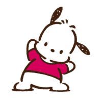 Pochacco Sanrio character on a white background.