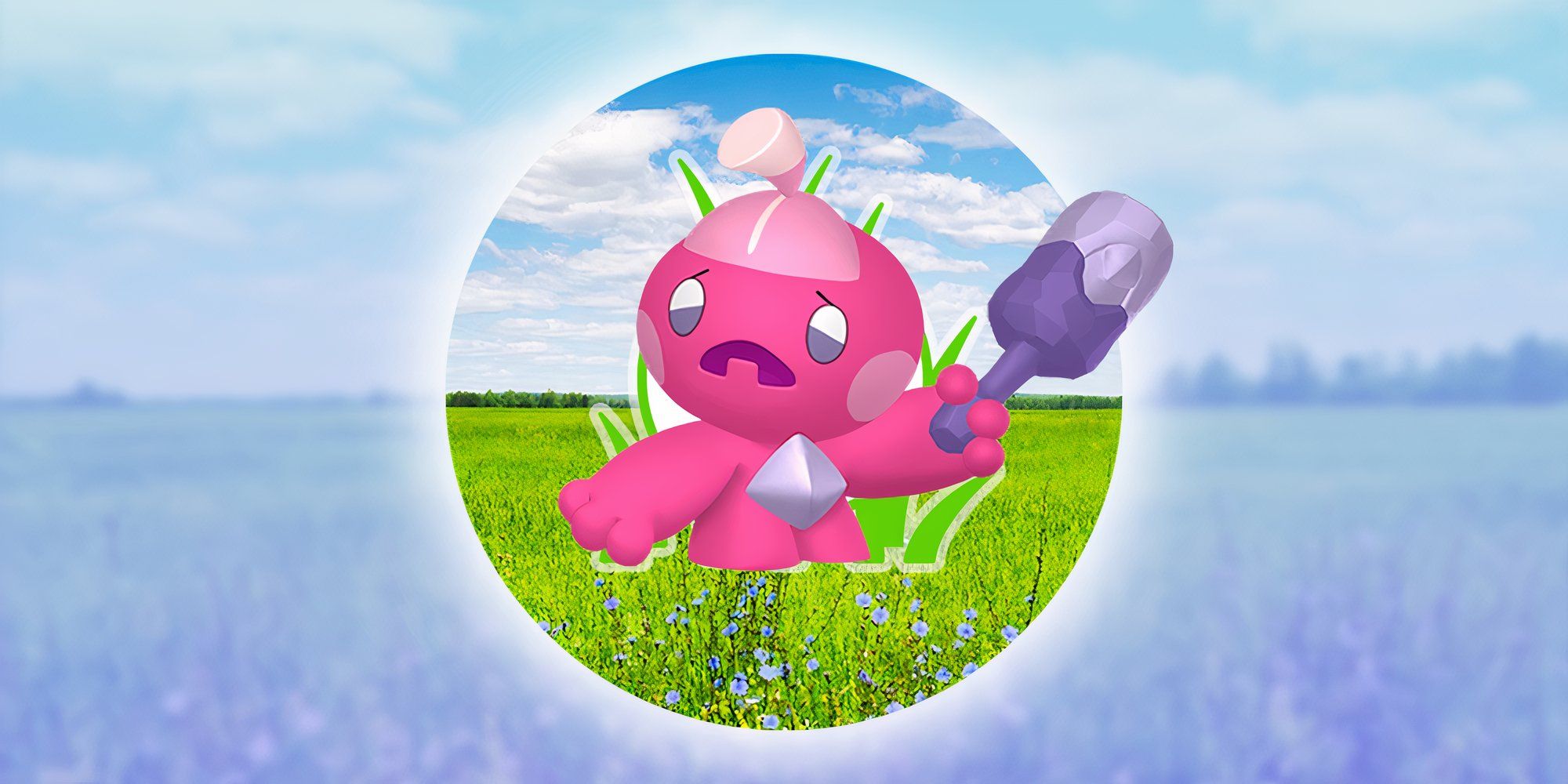 Tinkatink با نماد برخورد وحشی از Pokemon Go Back.