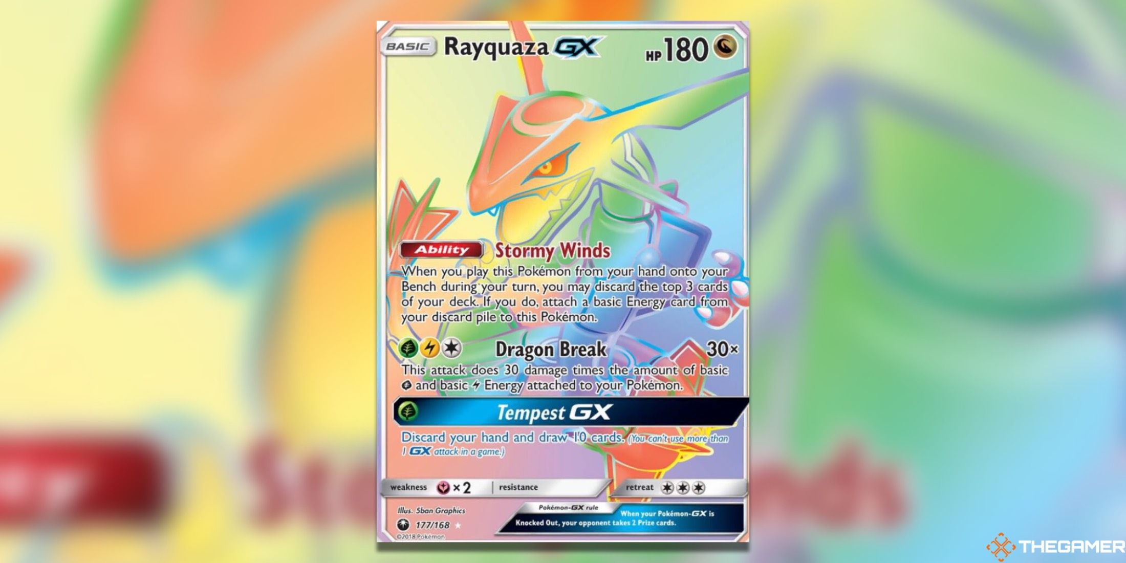 Rare Ricoza GX's secret from the heavenly storm in Pokémon TCG.