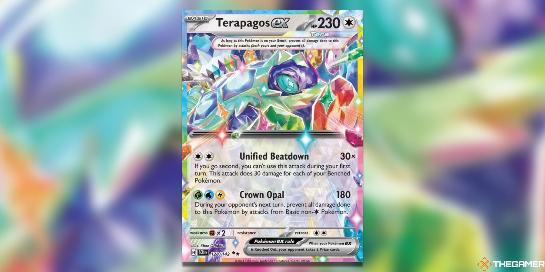 Pokémon TCG double rare jumbo steeller Crown Terrapegos ex.