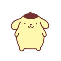 Pompompurin Sanrio character on a white background.