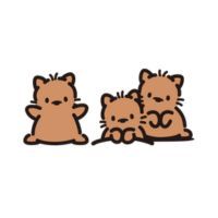 Prairie Sanrio character on a white background.