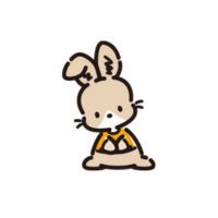Rabbi Sanrio character on a white background.