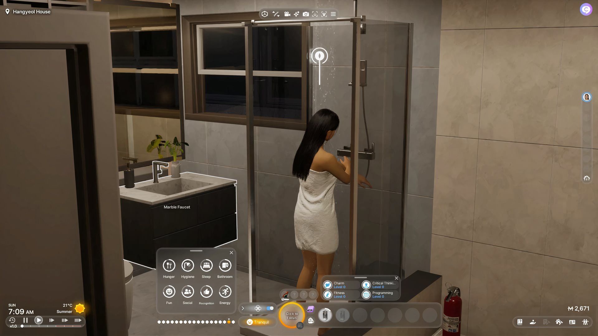 Remove the shower Blue Enzyo Mode through Francislos.