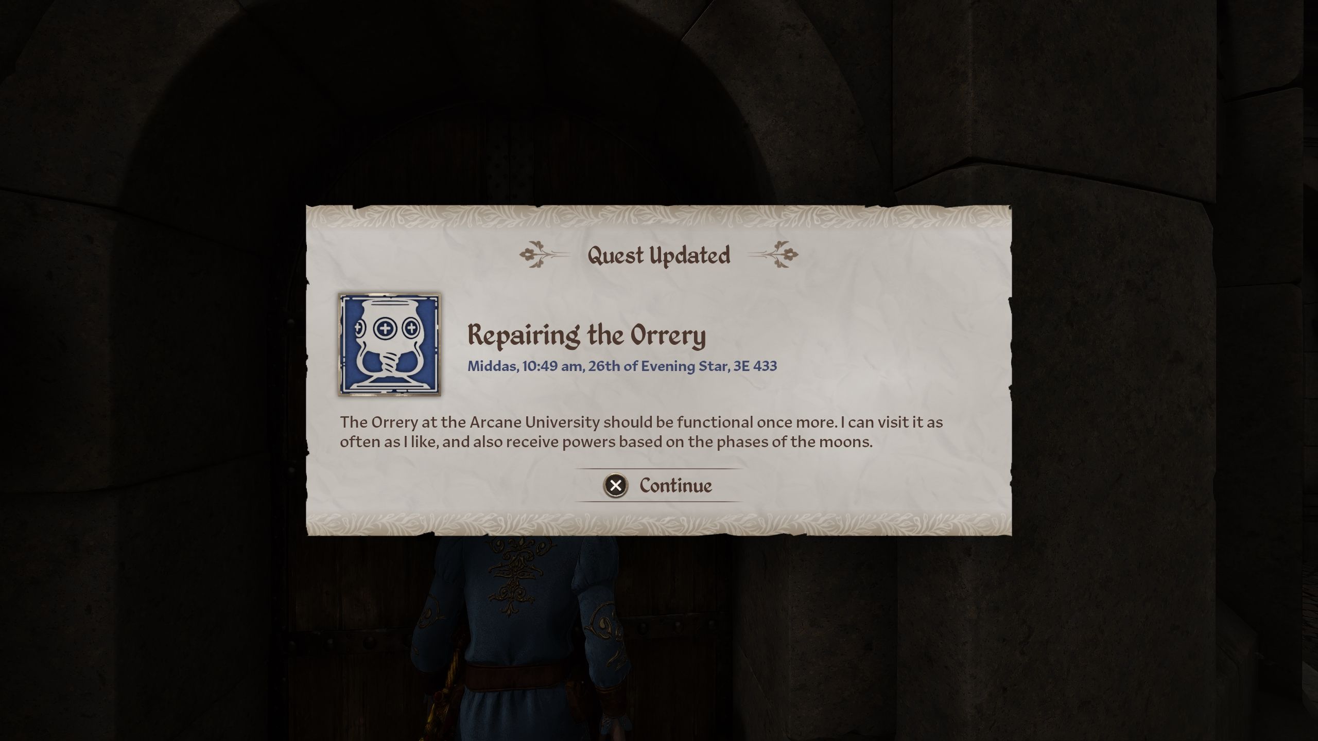 Repairing the Orrery quest log - Oblivion Remastered