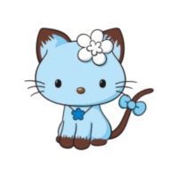 Sapphire Sanrio character on a white background.