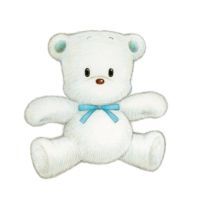 Sugar Cream Puff Sanrio character on a white background.