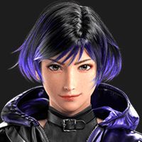 نمادی که تصویر پرتره رینا را در Tekken 8 به نمایش می گذارد.