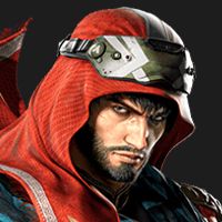 نمادی که تصویر پرتره شاهین را در Tekken 8 به نمایش می گذارد.