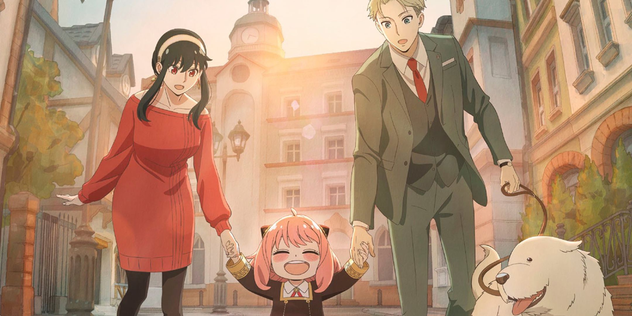 The cast of Spy x Family walking together.