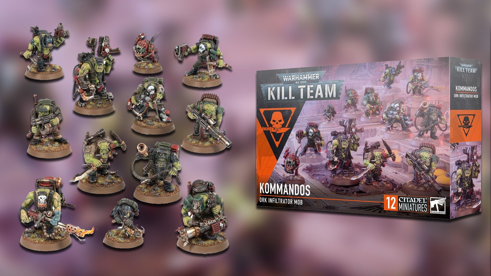 All team: Commandos Product Box and Warhamar from 40,000 Managers.