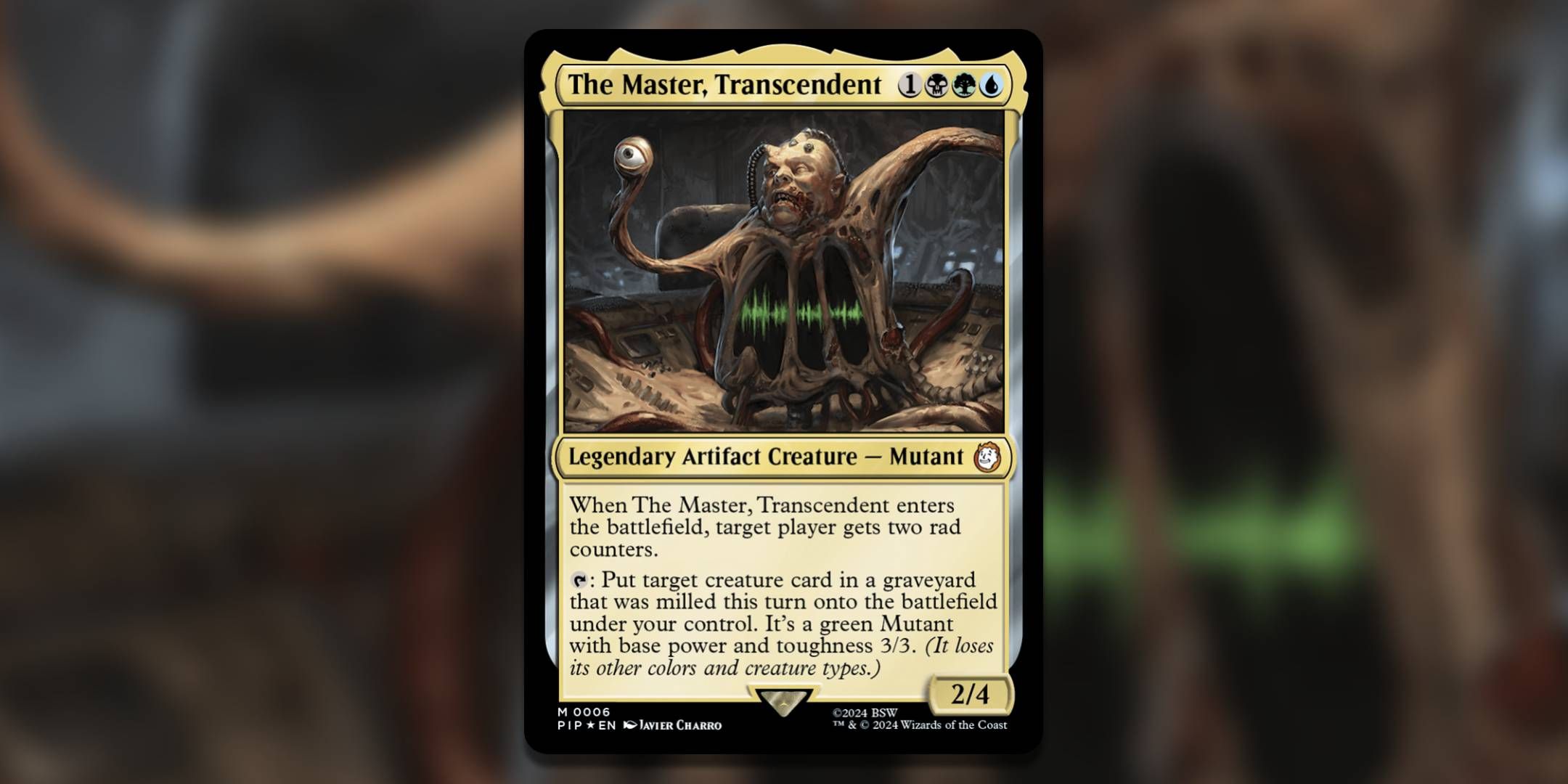The Magic The Gathering card The Master Transcendent by Javier Charro.